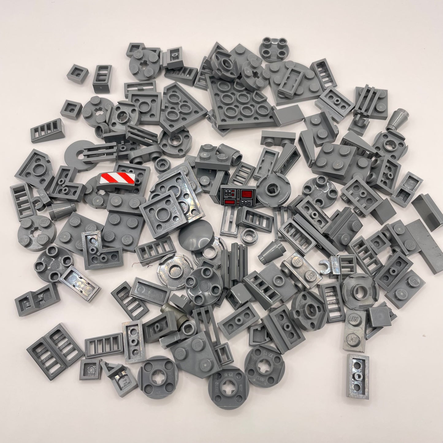 LEGO Small Mixed Pieces, Dark Bluish Grey, Approx. 50g