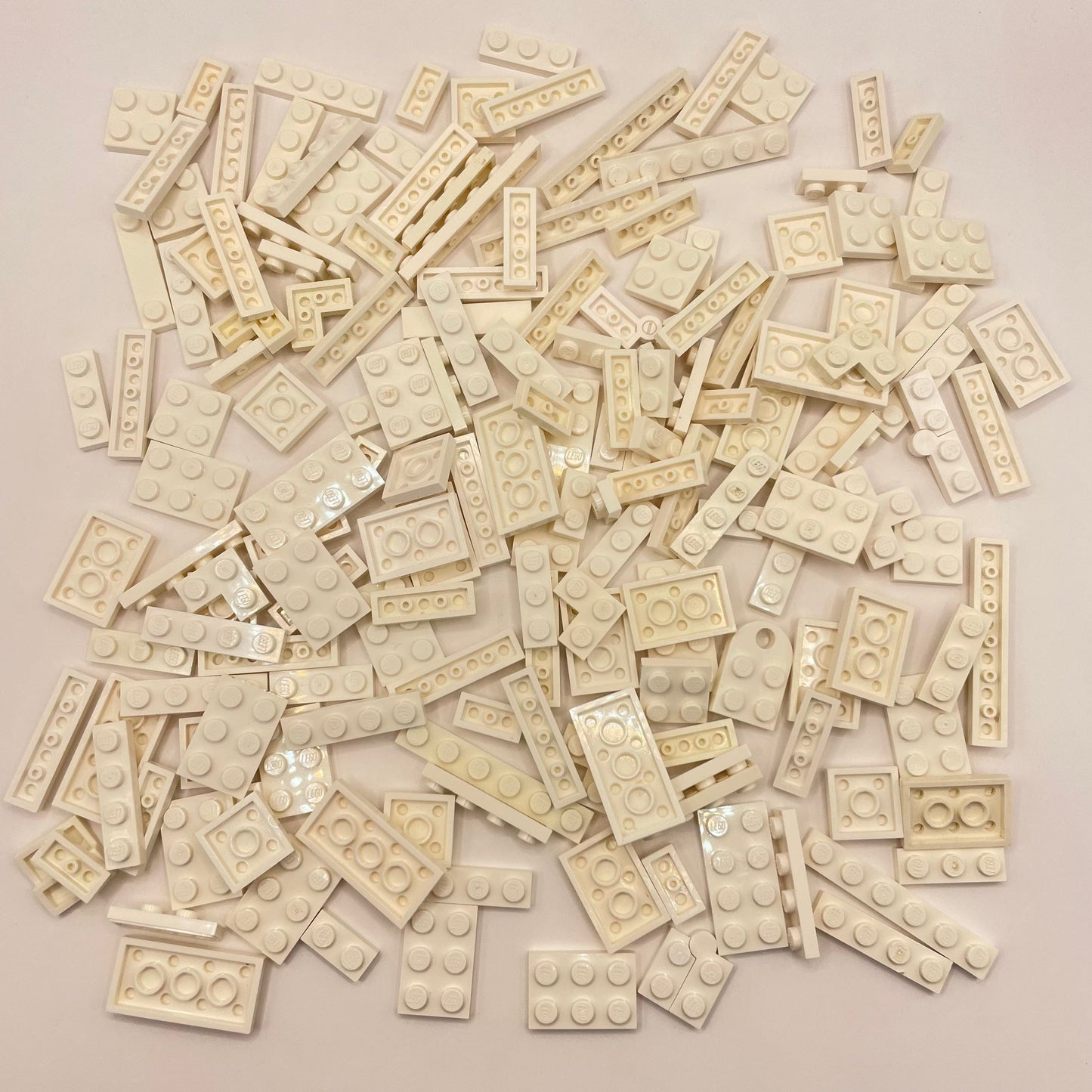 LEGO Plates, White, Approx. 110g