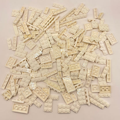 LEGO Plates, White, Approx. 110g