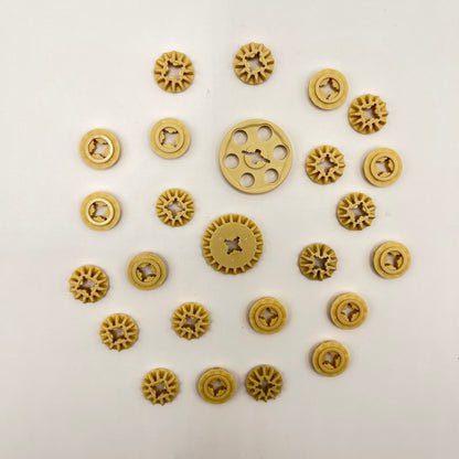LEGO Gears, Tan, Technic, 25 Pieces