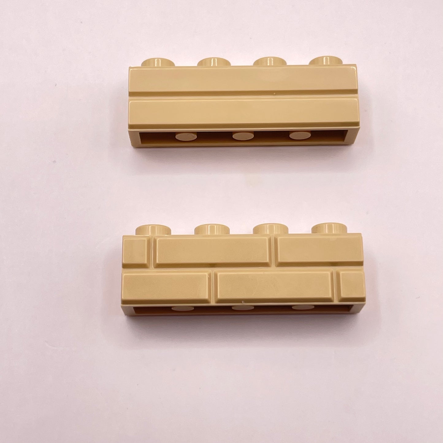 LEGO 1x4 Masonry Bricks, Tan, 25 pieces