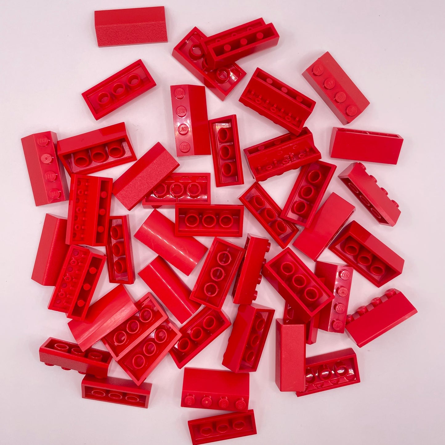 LEGO Red, 4x Wide, Slopes, Approx. 70g