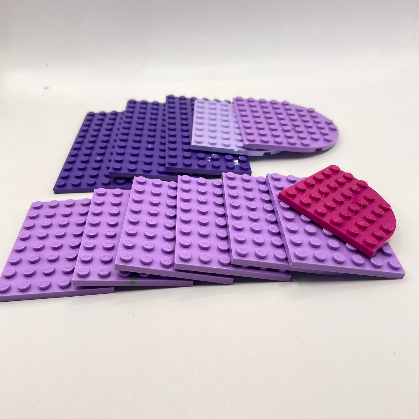 LEGO Medium Plates, Purple and Pink, Approx. 80g