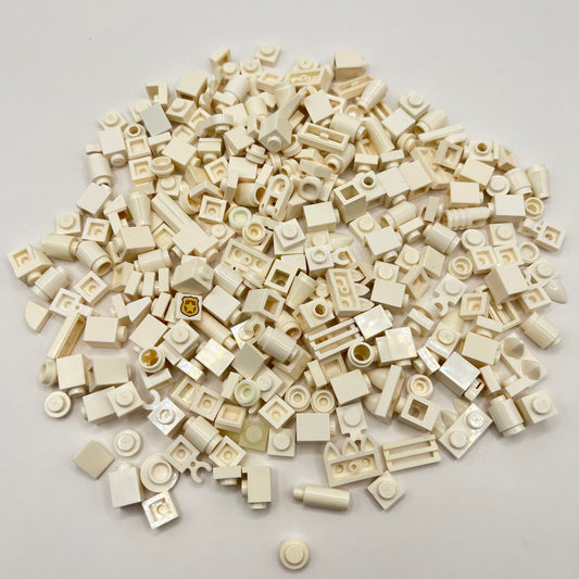 LEGO Greebling, White, Approx. 70g