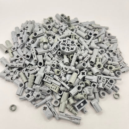 LEGO Small Mixed Technic, Light Grey, Technic, Approx. 100g