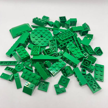 LEGO Green, Mixed Bricks, Approx. 90g