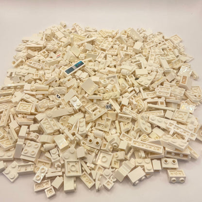 LEGO Small Mixed Pieces, White, Approx. 290g