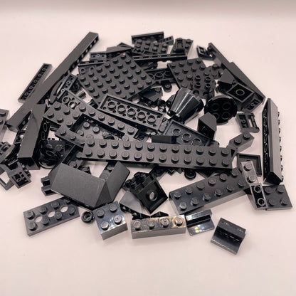 LEGO Mixed Pieces, Black, Approx. 100g