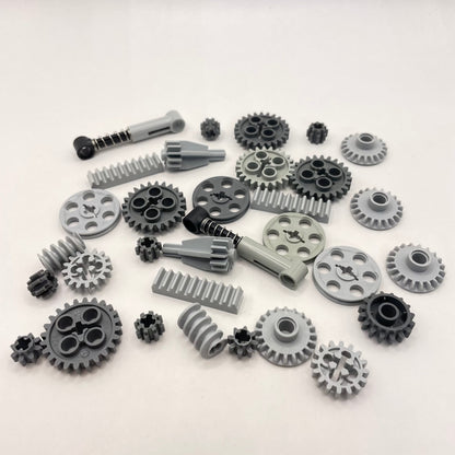 LEGO Technic Gears, Mixed Grey, 33 Pieces