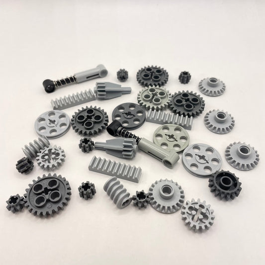 LEGO Technic Gears, Mixed Grey, 33 Pieces