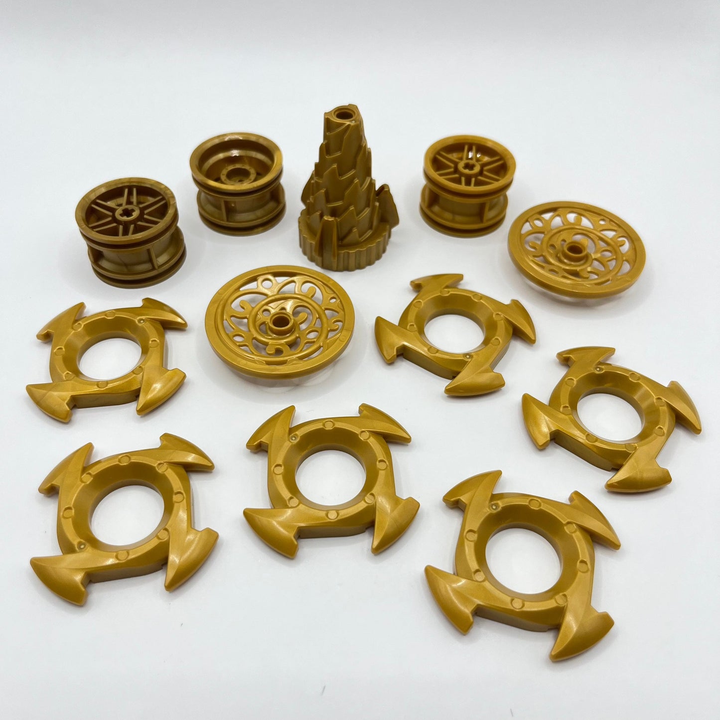 LEGO Mixed Gold, Large Round, 12 Pieces
