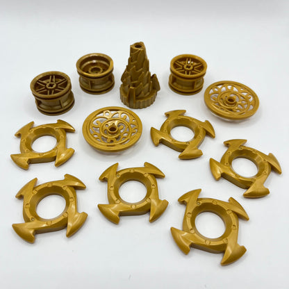 LEGO Mixed Gold, Large Round, 12 Pieces