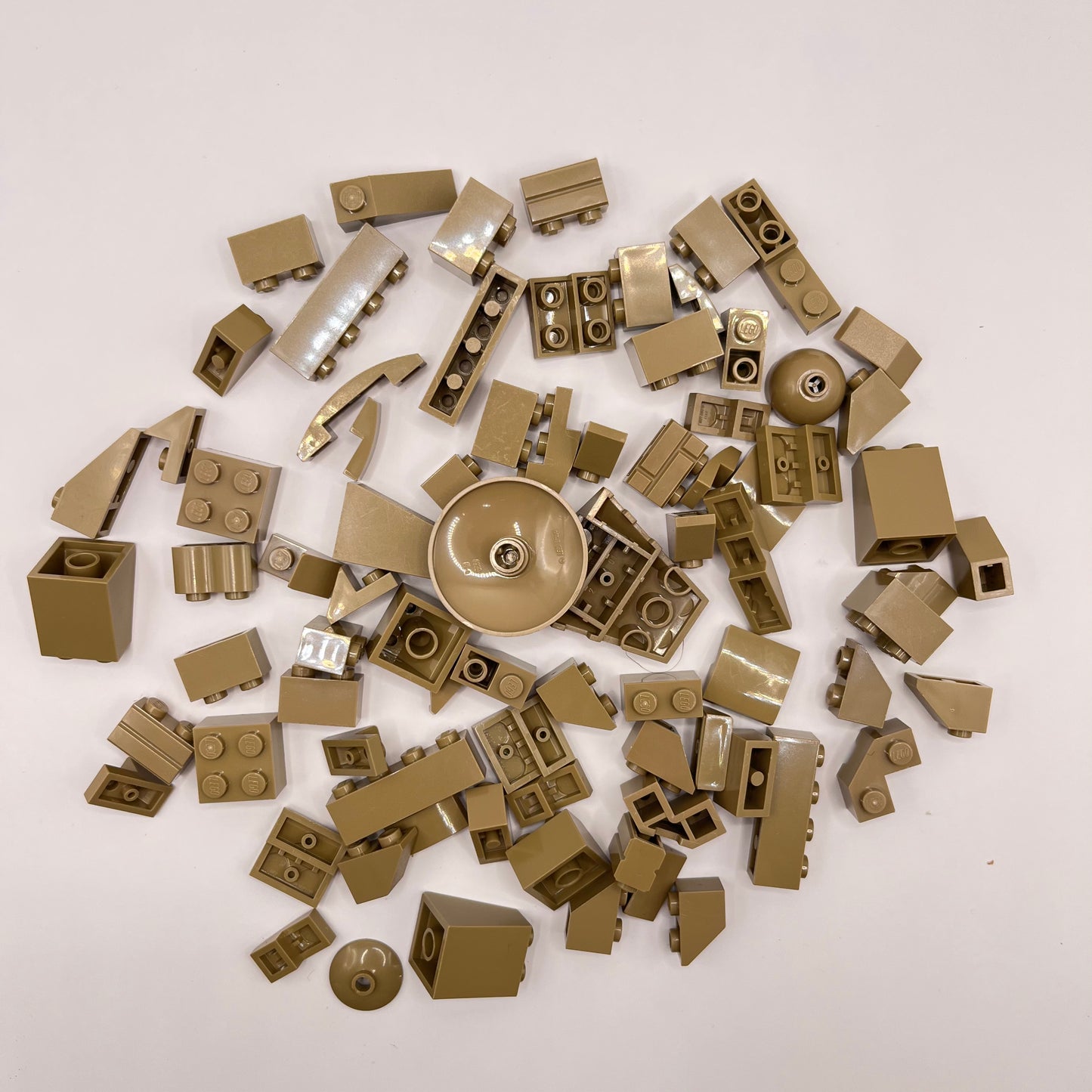 LEGO Bricks and Slopes, Dark Tan, Approx. 60g