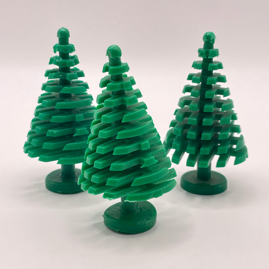 LEGO Large Pine Trees, Green, Christmas, 3 Pieces - Seconds