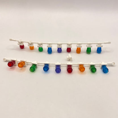LEGO Rainbow Christmas Light Cord, Mixed Colours, 38 Pieces