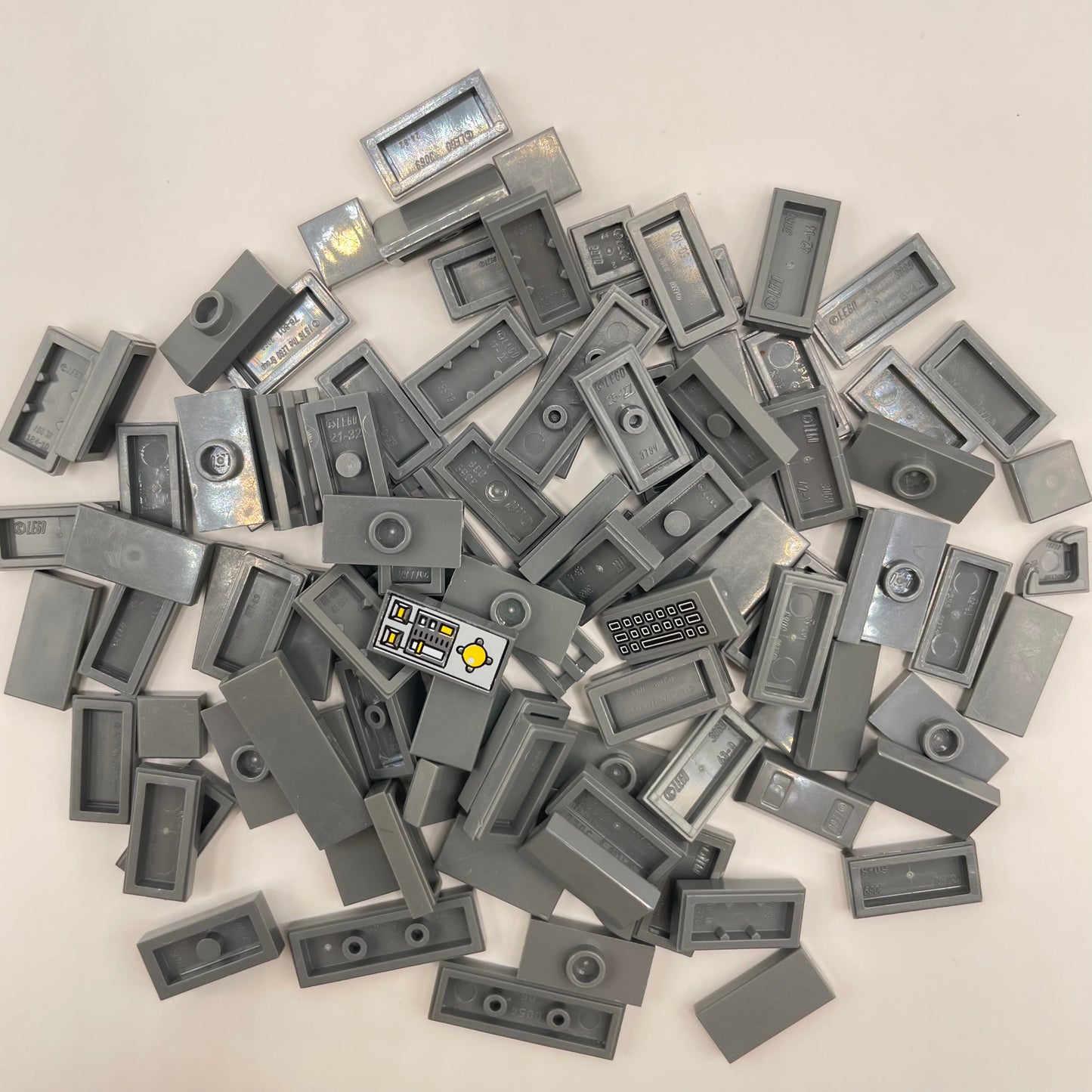 LEGO Tiles, Small, Dark Bluish Grey, Approx. 25g