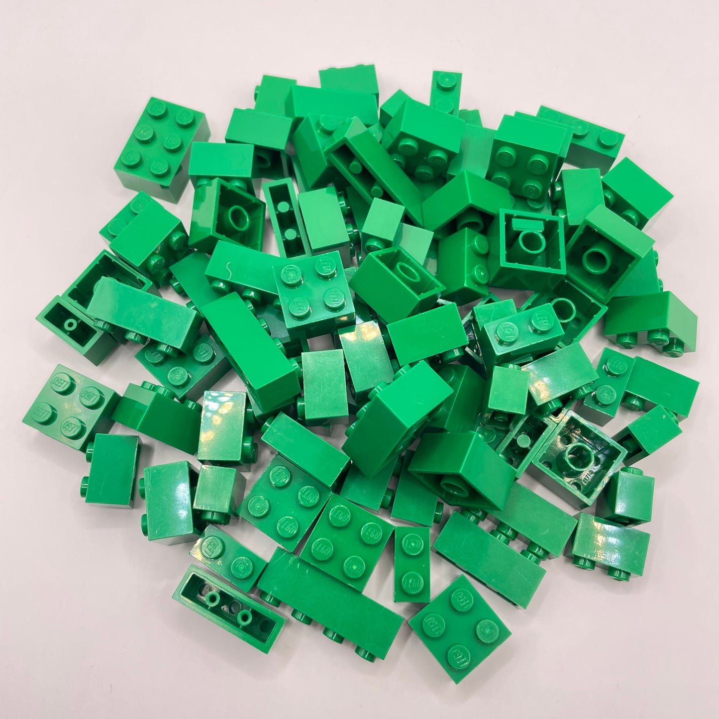 LEGO Small Bricks, Green,  Approx. 100g