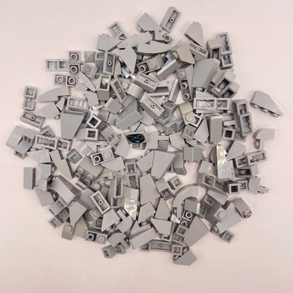 LEGO Small Slopes, Light Bluish Grey, Approx. 95g
