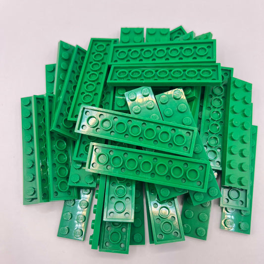 LEGO Green, Medium Plates, Approx. 85g