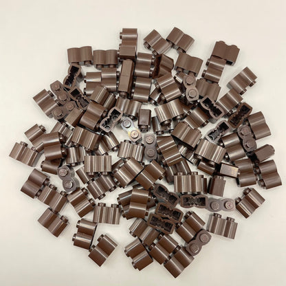 LEGO Dark Brown Log Profile Bricks (100 Pieces)