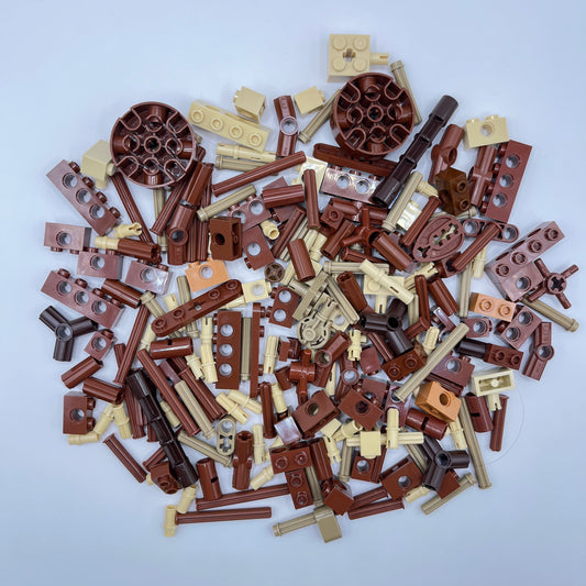 LEGO Mixed Technic, Mixed Browns, Approx. 120g