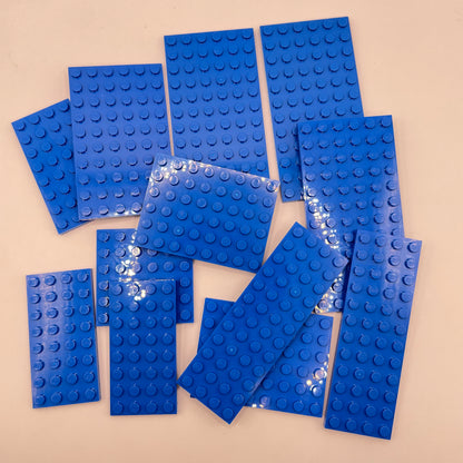 LEGO Plates, Blue, Approx. 80g