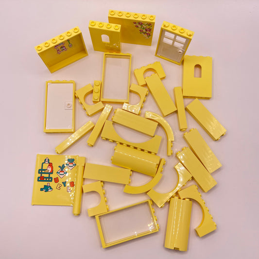 LEGO Building Pieces, Bright Light Yellow, Approx. 95g