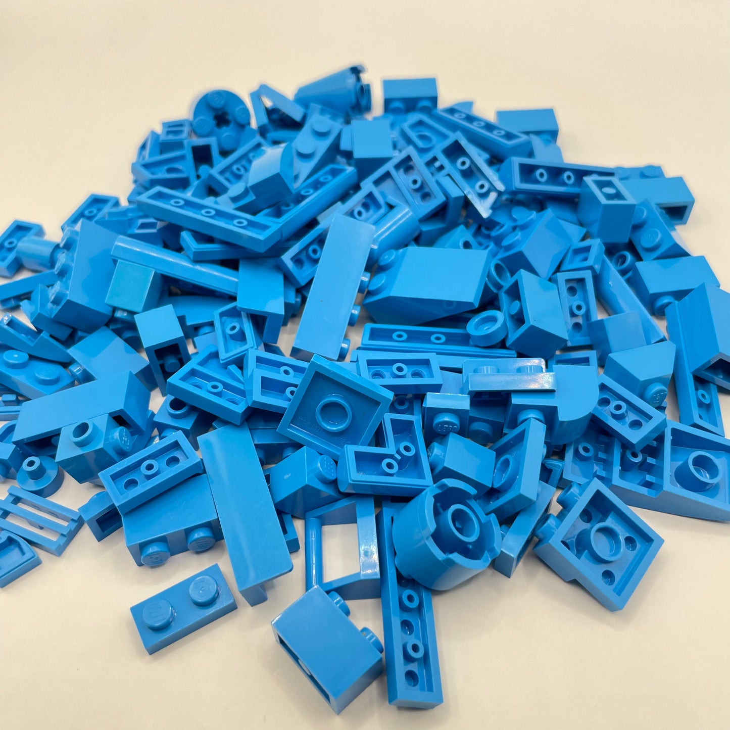 LEGO Mixed Pieces, Dark Azure, Approx. 95g