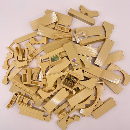 LEGO Building Pieces, Tan, Approx. 175g