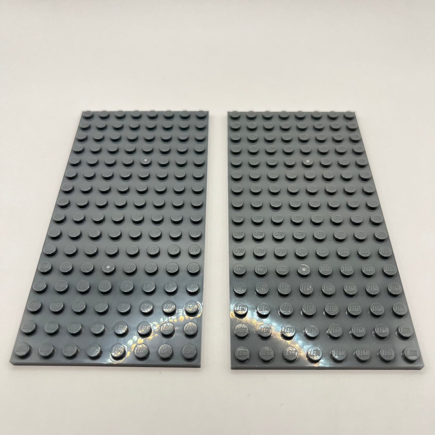 LEGO 8x16 Plates, Dark Bluish Grey, 2 Pieces,