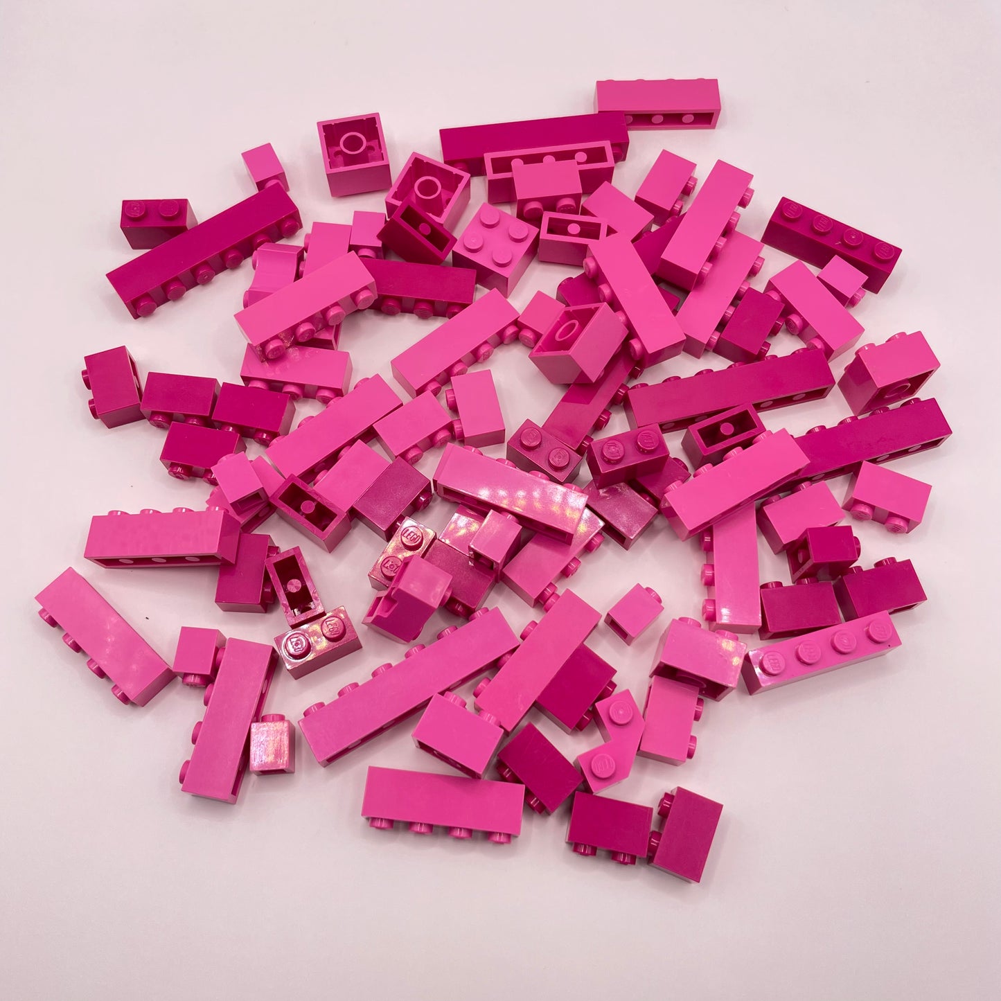 LEGO Bricks, Mixed Pink, Approx. 95g