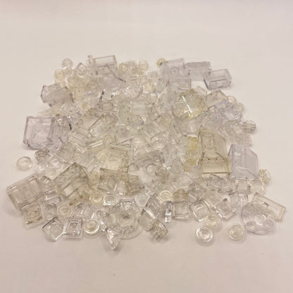 LEGO Transparent Clear, Mixed Pieces, Approx. 40g
