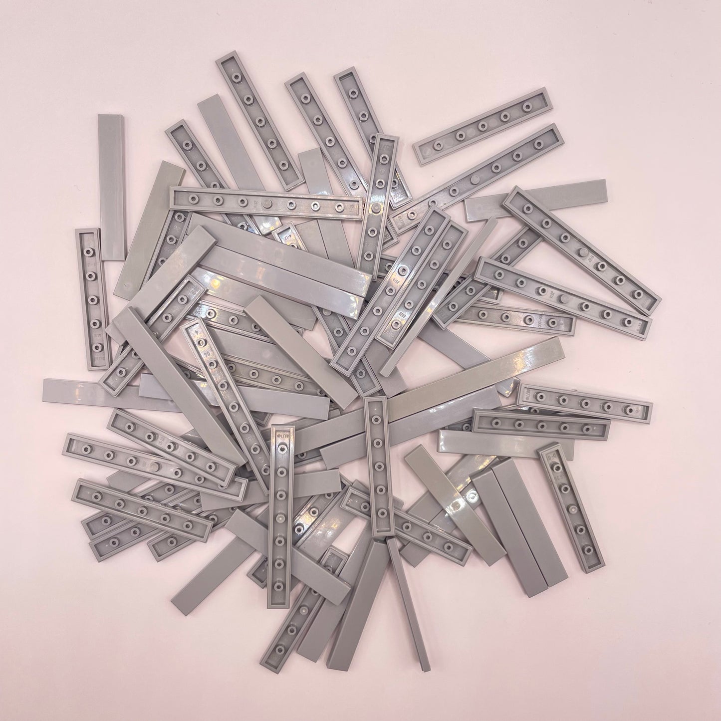 LEGO  Tiles 1x Wide Long, Light Bluish Grey, Approx. 65g