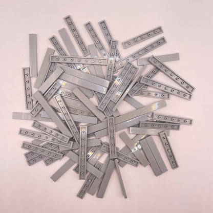 LEGO  Tiles 1x Wide Long, Light Bluish Grey, Approx. 65g