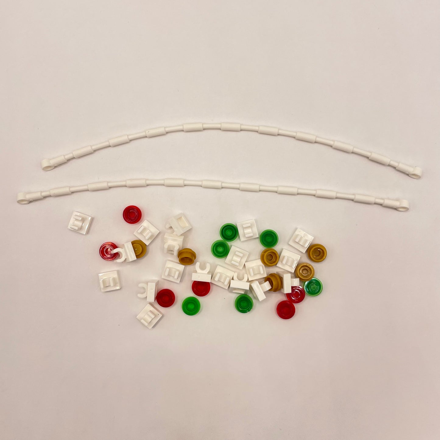 LEGO Christmas Light Cord, Red, Green, and Gold, 39 Pieces