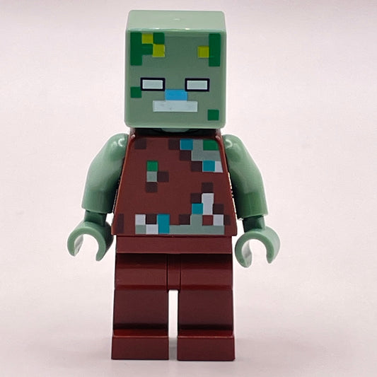 LEGO Drowned Zombie, Minecraft, Minifigure (min088)