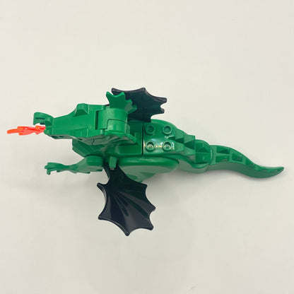 LEGO Classic Green Dragon with Black Wings and Trans Neon Orange Flame, Castle