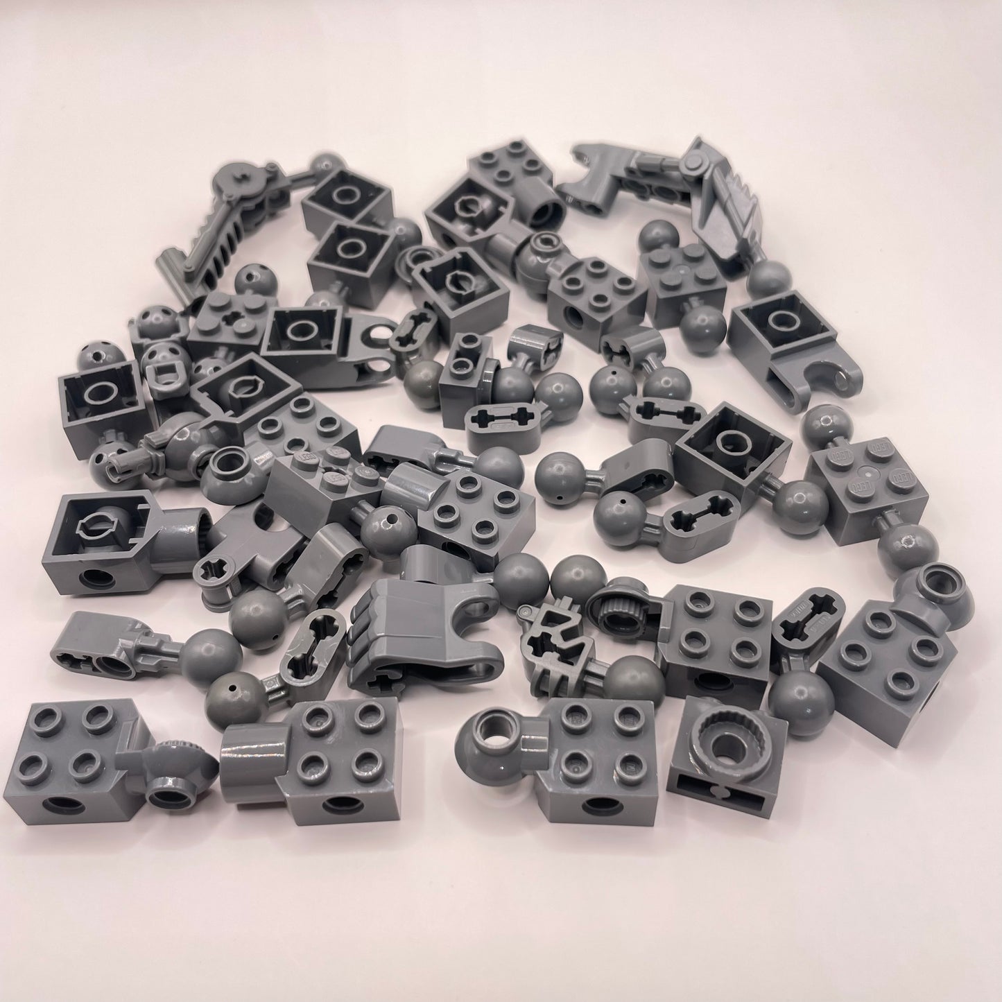 LEGO Bionicle Joints, Dark Bluish Grey, Approx. 80g