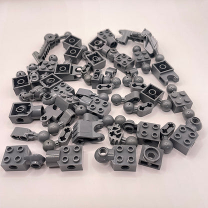 LEGO Bionicle Joints, Dark Bluish Grey, Approx. 80g
