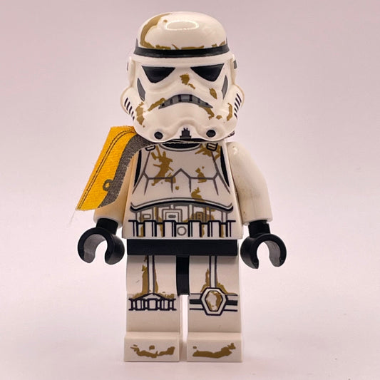 LEGO Sand Trooper, Orange Pauldron, Dirt Stains, Star Wars, Minifigure (sw0364)