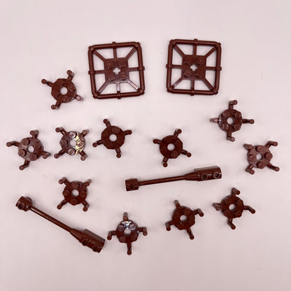 LEGO Bar Connections, Reddish Brown, 15 Pieces