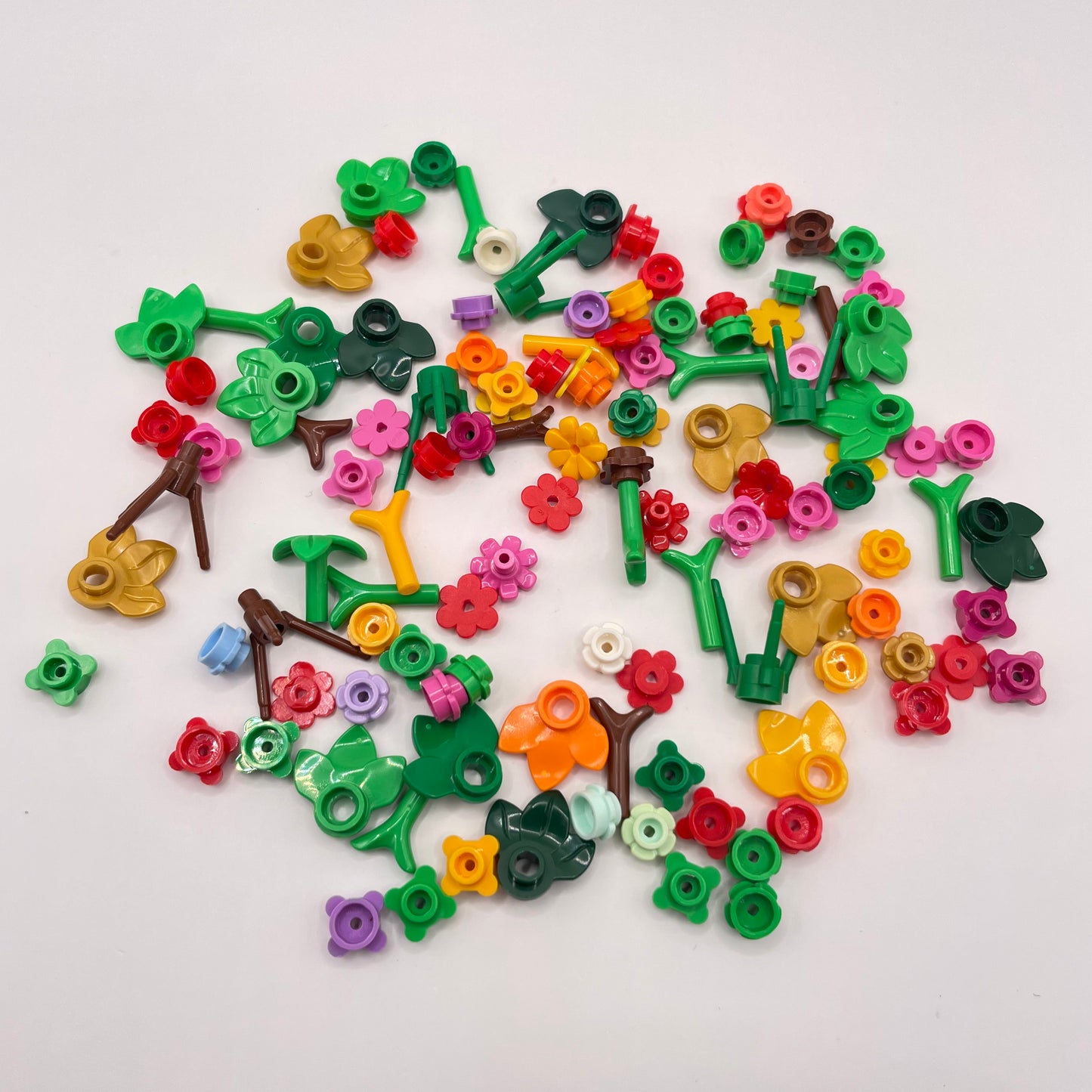 LEGO Flowers, Mixed Colours, 100 Pieces, Plant