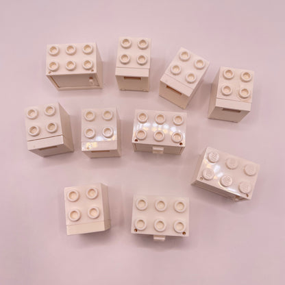 LEGO White, Cabinets / Drawers, 10 Pieces