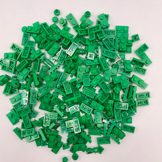LEGO Greebling Plates, Green, Approx. 75g