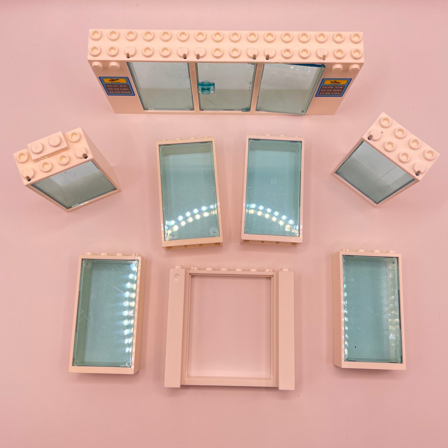 LEGO White, Large Windows, Approx. 90g