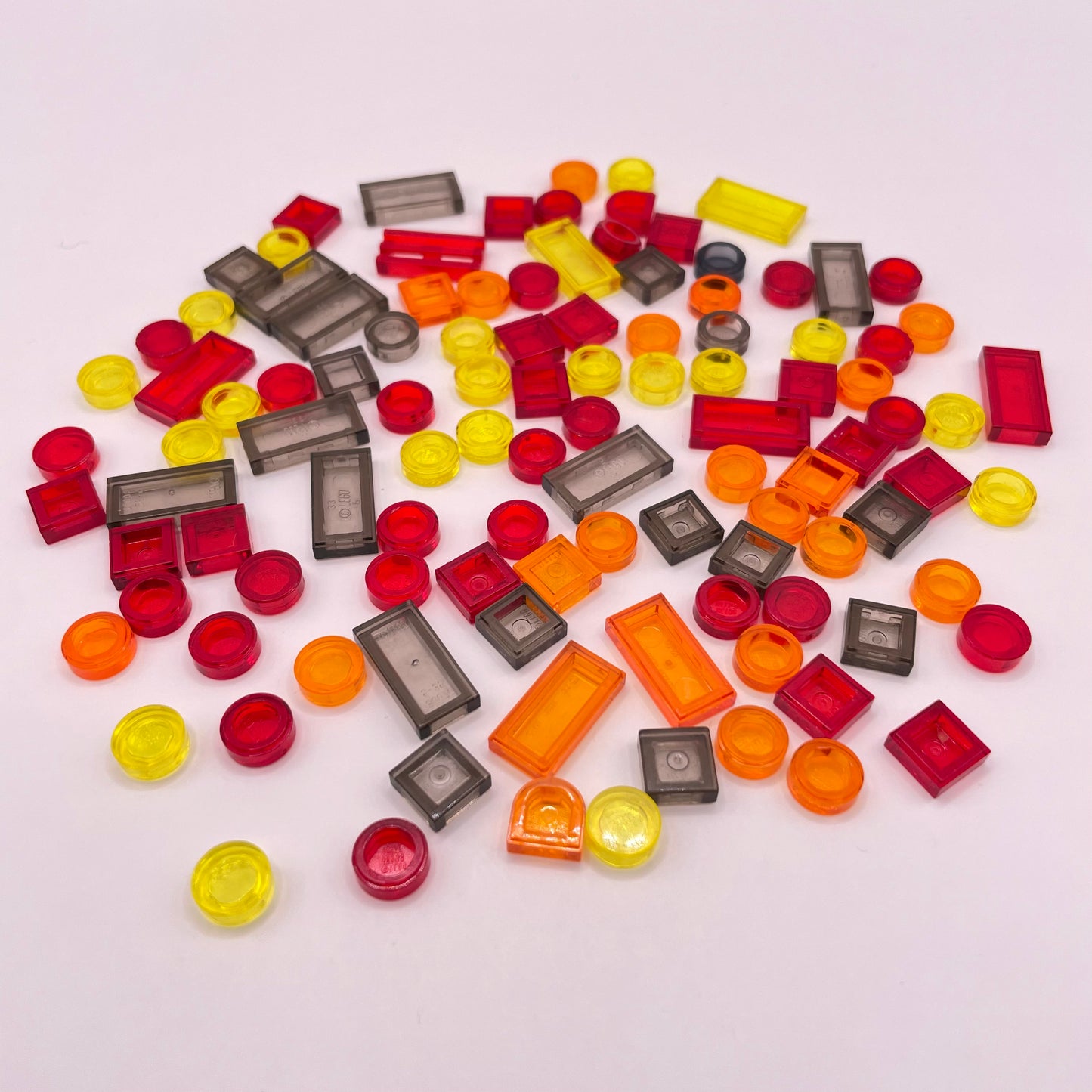 LEGO Tiles, Transparent, Sunset, 100 Pieces