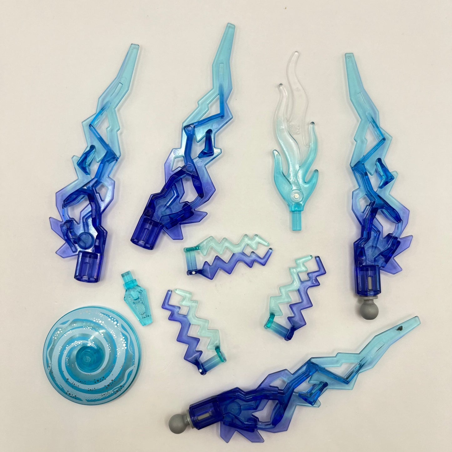 LEGO Transparent Lightning Bolts, Mixed Pieces, (10 Pieces)