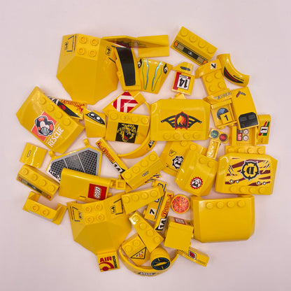 LEGO Prints and Stickers, Yellow Vehicles, Approx. 90g