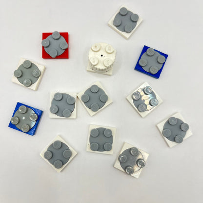 LEGO Plate Small Turntables, Mixed Colours, 14 pieces
