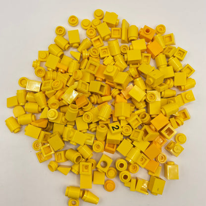 LEGO Yellow, 1x Mixed Pieces, Approx. 50g